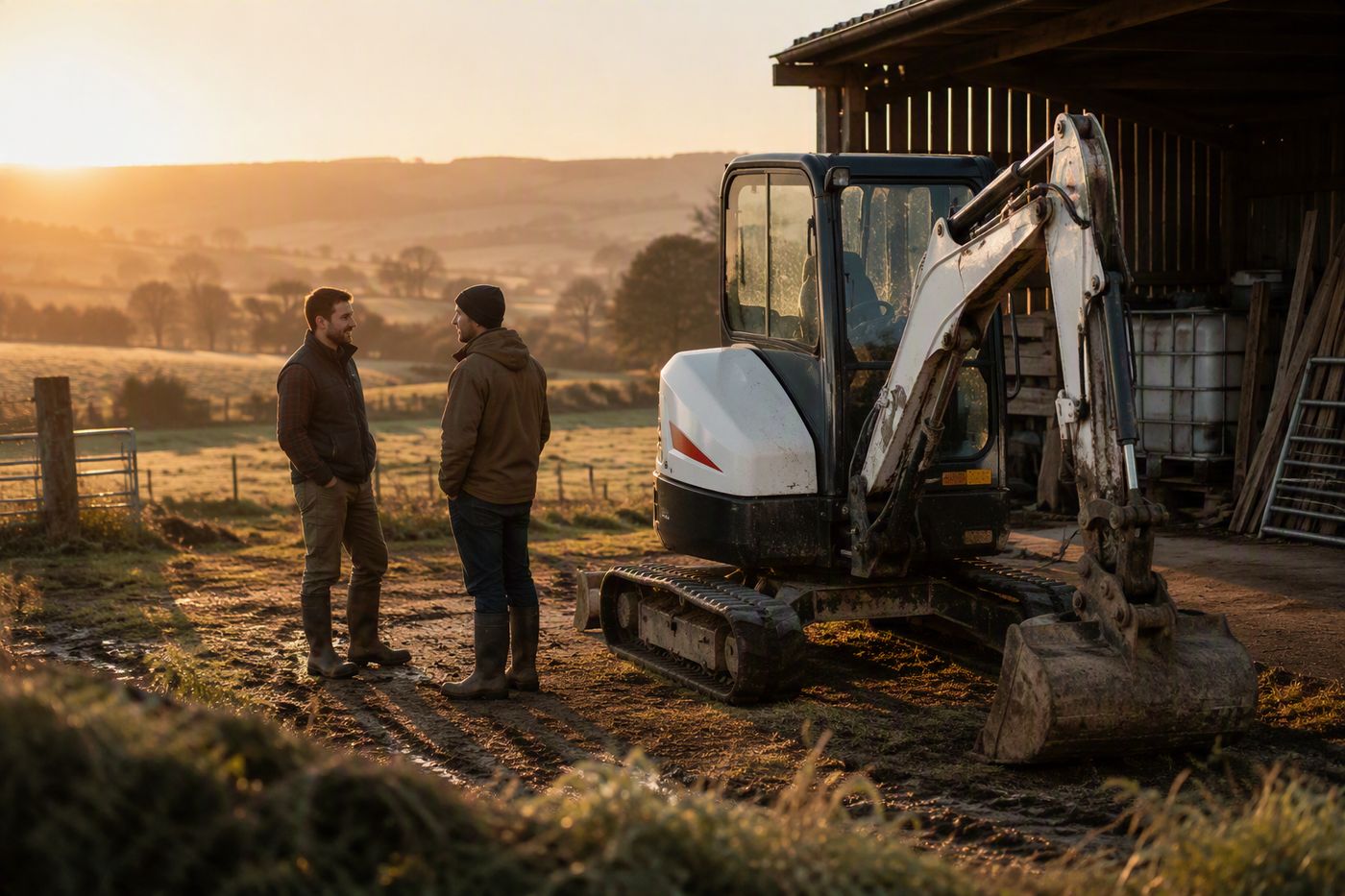 A tractor being shared between members of a farm machinery ring